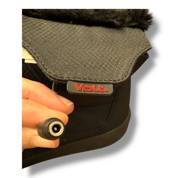 Volt Lava Heated Black Rechargeable Boot Slipper Indoor Outdoor Unisex M 12 W 11 - Picture 9 of 14
